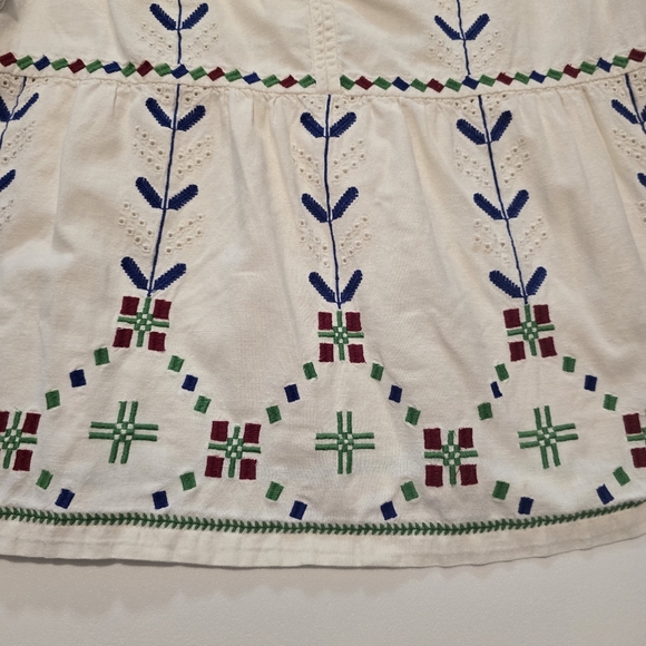 ba&sh Kimber Top Cotton Short sleeves Tie neck Pull on Size M - Picture 3 of 11